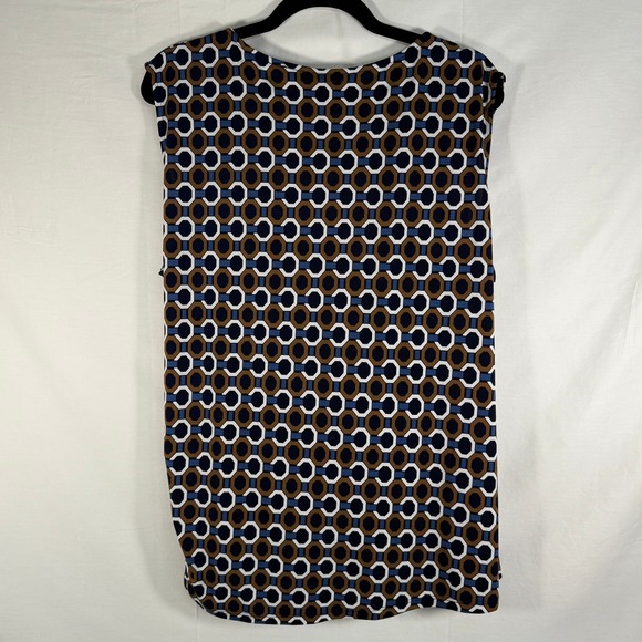 Michael Kors Sleeveless Top‎ Size 3x Geometric Print Zipper Detail - Picture 2 of 8